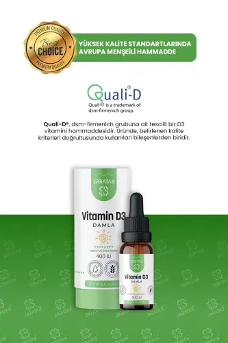 Vitamin D3 Kids 20 ML 400 IU Drops - 4