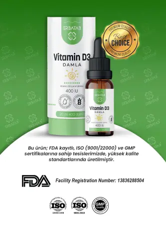 Vitamin D3 Kids 20 ML 400 IU Drops - 6