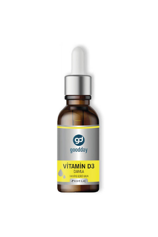 Vitamin D3 Plant-Based Dietary Supplement 400 Drops 1000IU Cold-Pressed Olive Oil - 6