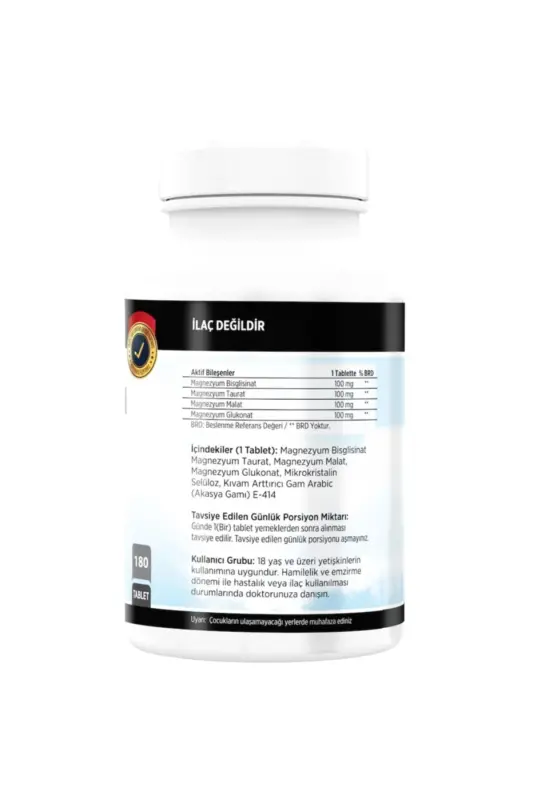 Vitamin D3 Vitamin K2 20 ml Flx Magnesium Magniy Elementlari 180 Tablet - 4