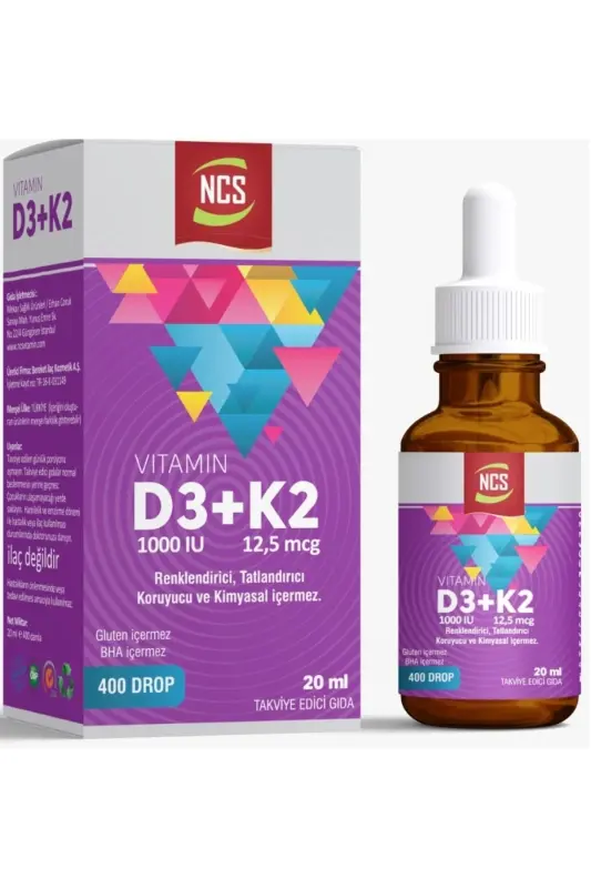Vitamin D3 K2 20 ml Damla - NCS