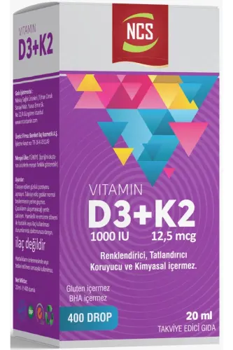 Vitamin D3 K2 20 ml Damla - NCS (1)