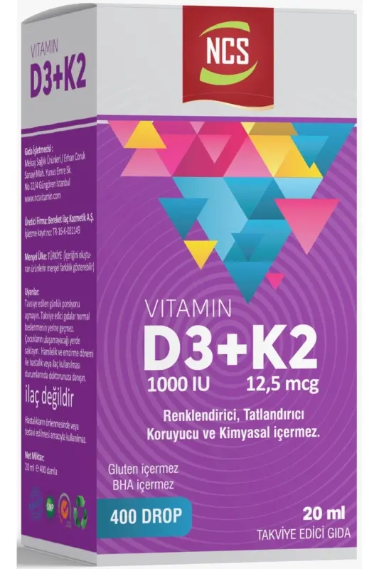Vitamin D3+K2 20 ml - 2