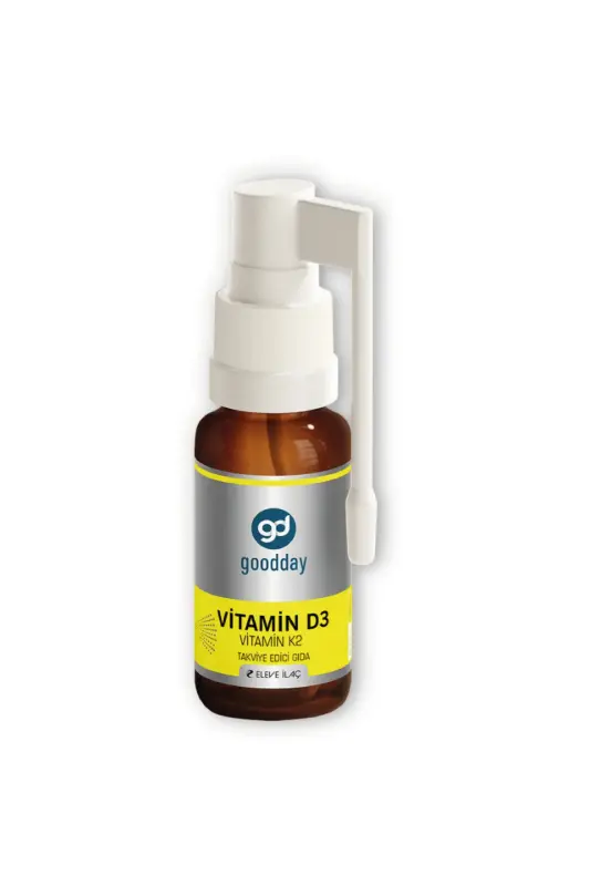VİTAMİN D3K2 20 ML TAKVİYE EDİCİ GIDA - GOODDAY