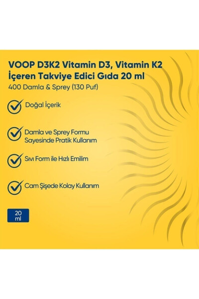 Vitamin D3K2 Spray-Drops 20 ml - 3