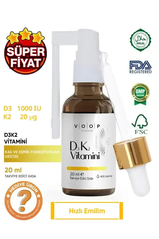 Vitamin D3K2 Spray-Drops 20 ml - 6