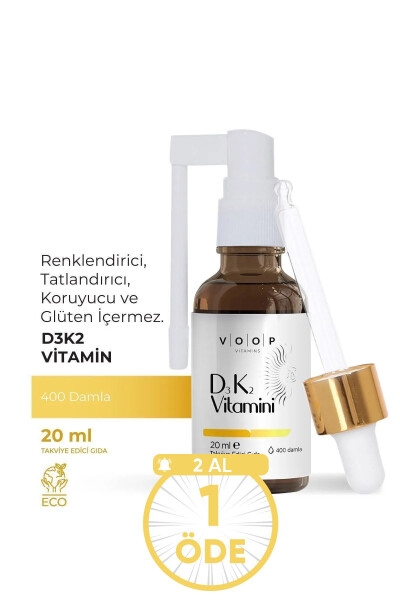 Vitamin D3K2 Sprey-Damla 20 ml - 4