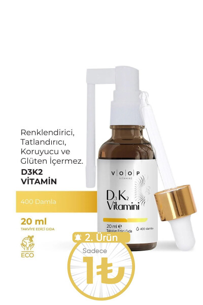 Vitamin D3K2 Sprey-Damla 20 ml - 3