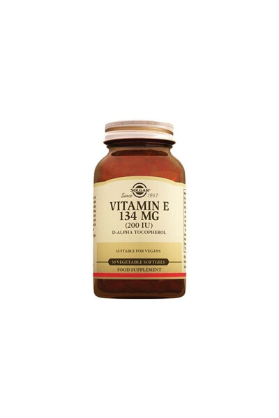 Vitamin E 200 IU 50 O'simlik Yumshoq Jel Kapsulası - 1