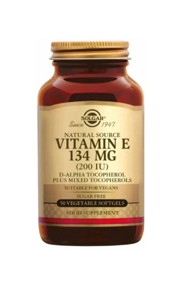 Vitamin E 200 IU 50 O'simlik Yumshoq Jel Kapsulası - 3