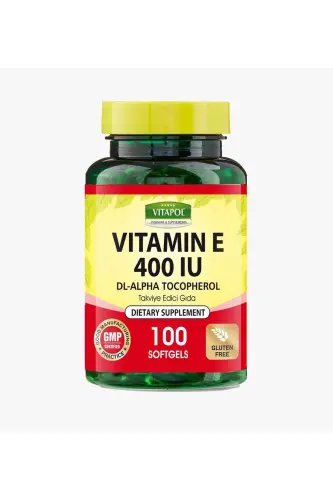 Vitamin E 268 Mg 100 Capsules 400 IU Yurdavit - 1