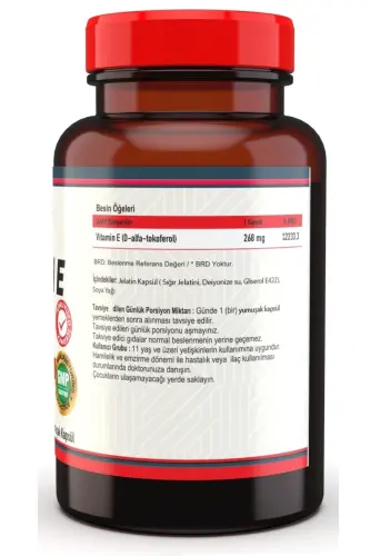 Vitamin E 400 IU (268 Mg) 100 Yumuşak Kapsül - NEVFIX (1)
