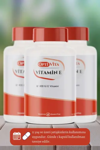 Vitamin E 400 Iu – Antioksidan Koruma Ve Cilt Desteği 50 Kapsül Softjel - OPTIVITA (1)
