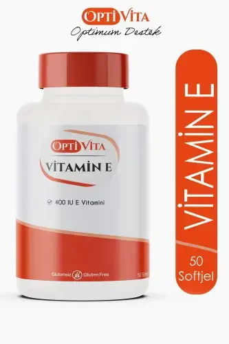 Vitamin E 400 IU (268 MG) 50 Kapsula Yumshoq Jel - 1