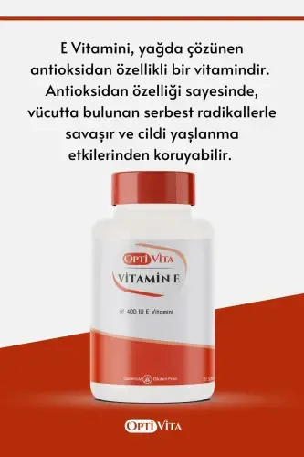 Vitamin E 400 IU (268 MG) 50 Kapsula Yumshoq Jel - 3