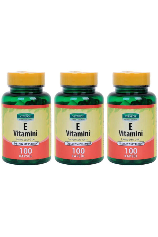 Vitamin E Vitamini 400 IU 268 Mg 3x100 Kapsula - 1