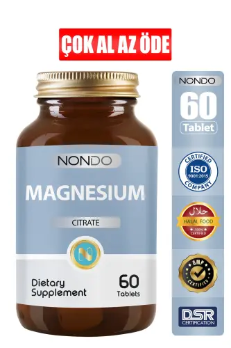 Magnezyum Sitrat 60 Tablet ( Mangesium Citrate Polivinilpırolidon ) - 1