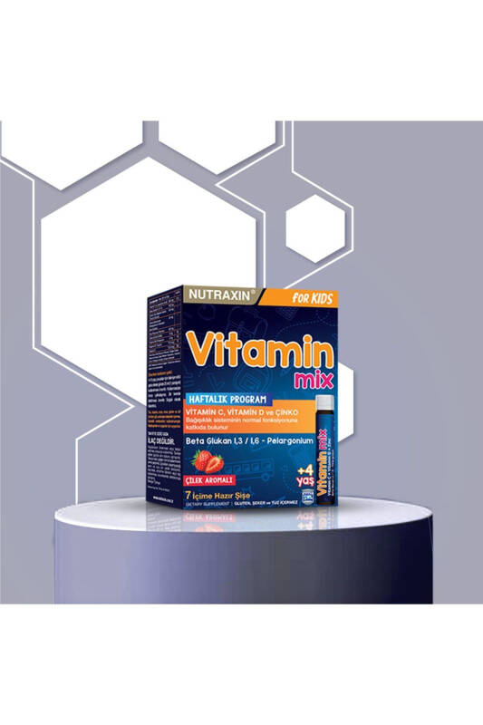 Vitamin Mix For Kids 7x25 ml - Children's Vitamin Beta Glucan Vitamin C Caraway Goat Horn - 4