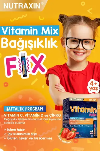 Vitamin Mix For Kids 7x25 ml - Children's Vitamin Beta Glucan Vitamin C Caraway Goat Horn - NUTRAXIN (1)