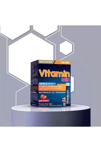 Vitamin Mix For Kids 7x25 ml - Children's Vitamin Beta Glucan Vitamin C Caraway Goat Horn - 4