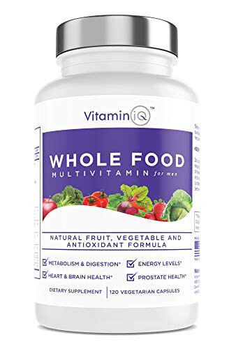 VitaminIQ Whole Food Multivitamin for Men (120 Vegetarian Capsules) Men’s Multi Vitamin and Mineral Supplement with Calcium, Magnesium, Selenium, Vitamins A, B6, C, D3, E and More - 8