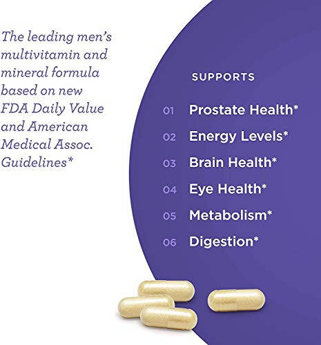 VitaminIQ Whole Food Multivitamin for Men (120 Vegetarian Capsules) Men’s Multi Vitamin and Mineral Supplement with Calcium, Magnesium, Selenium, Vitamins A, B6, C, D3, E and More - 13