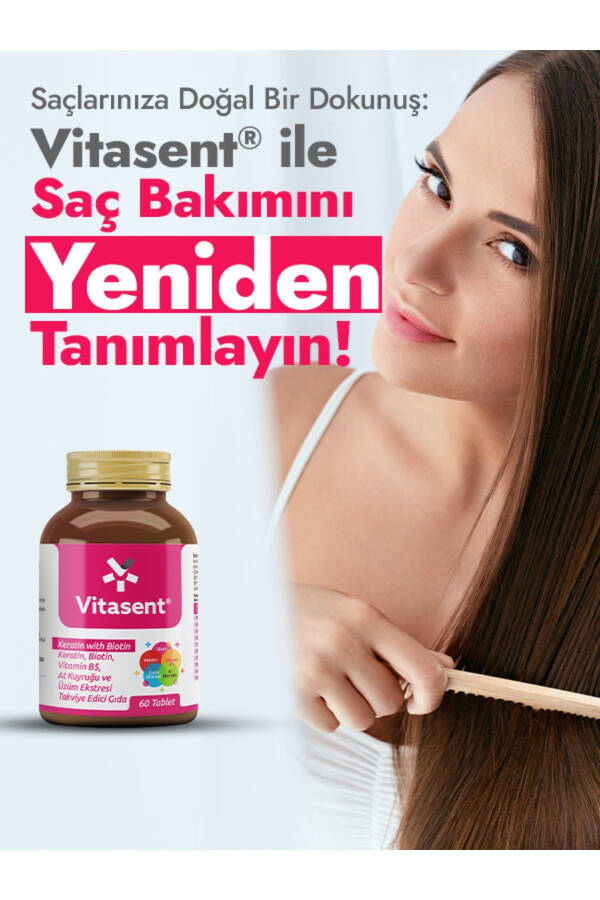 Vitasent Keratin Biotin 60 Tablet - 9