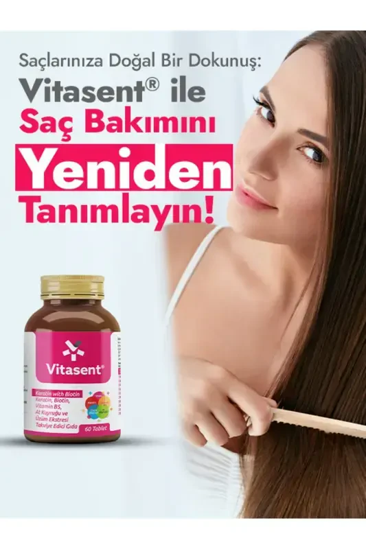 Vitasent Keratin Biotin 60 Tablets - 4