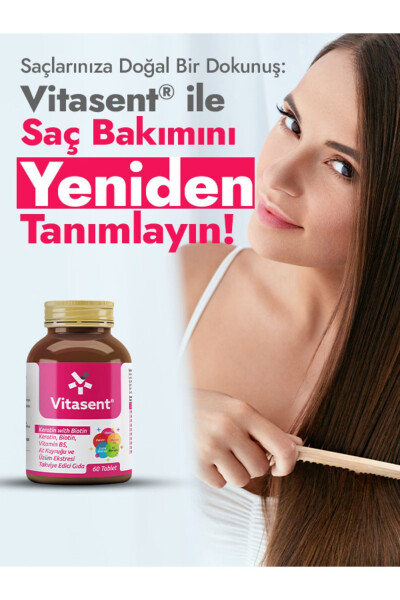 Vitasent Keratin Biyotin 60 Tablet - 9