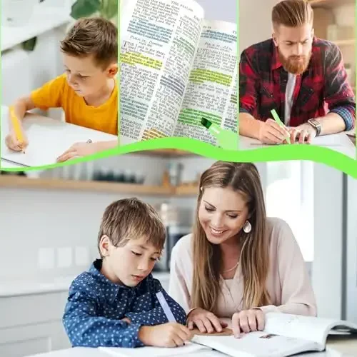 Vitoler 10Pack Bible Highlighters, Cute Assorted Colors Pastel Highlighters No Bleed Chisel Tip Highlighter for Aesthetic School Supplies - 7