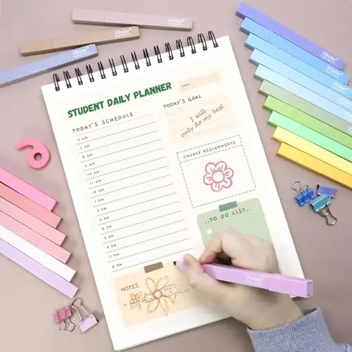 Vitoler 20Pcs Highlighters,Pastel Highlighters Set,Assorted Morandi Color Highlighter, Chisel Tip Bible Highlighter for School Office Supplies - 5