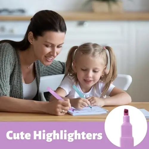 Vitoler Bible Highlighters,8 Colors Cute Highlighters with Chisel Tip for Bible Accessories School Office Supplies - 5