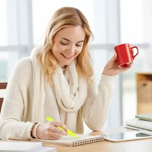 Vitoler Fluorescent Yellow Highlighters,10 Pack Bright Color Chisel tip Highlighters for Adults Kids in the Home School Office - 5