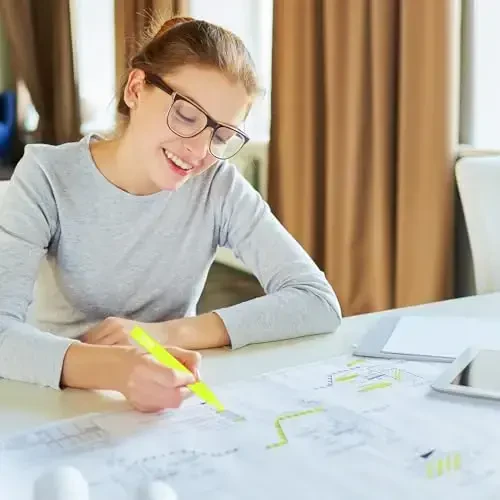 Vitoler Fluorescent Yellow Highlighters,20 Pack Bright Color Chisel tip Highlighters for Adults Kids in the Home School Office - 5