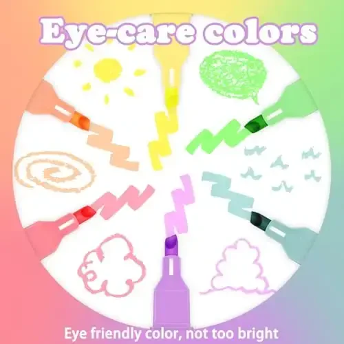 Vitoler Highlighters Assorted Colors,12 Pack Chisel Tip Highlighter Pens,No Bleed Highlighters for School Office Supplies - VITOLER (1)