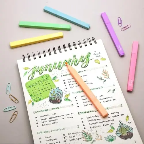 Vitoler Highlighters Assorted Colors,12 Pack Chisel Tip Highlighter Pens,No Bleed Highlighters for School Office Supplies - 7