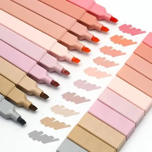 Vitoler Highlighters Assorted Colors,10pcs Cute Pastel Highlighters Multicolor Highlighter for Aesthetic Office School Supplies - 3