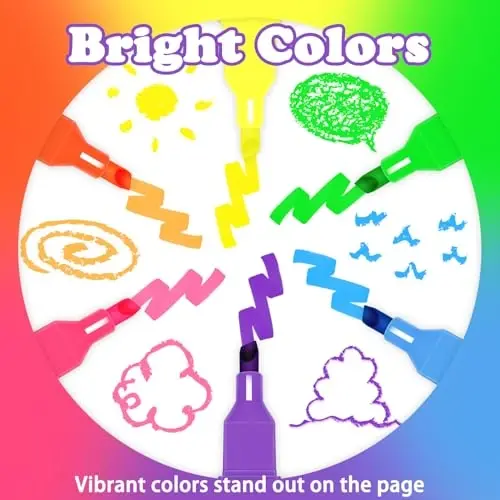 Vitoler Highlighters Assorted Colors,12pcs No Bleed Highlighters,Chisel Tip Highlighter for Office Supplies - VITOLER (1)