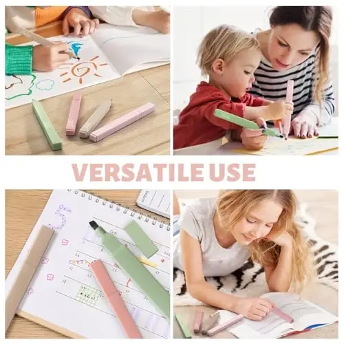 Vitoler Highlighters Assorted Colors,8pcs No Bleed Bible Chisel Tip Highlighters,Aesthetic High lighters for School Office Supplies - 7