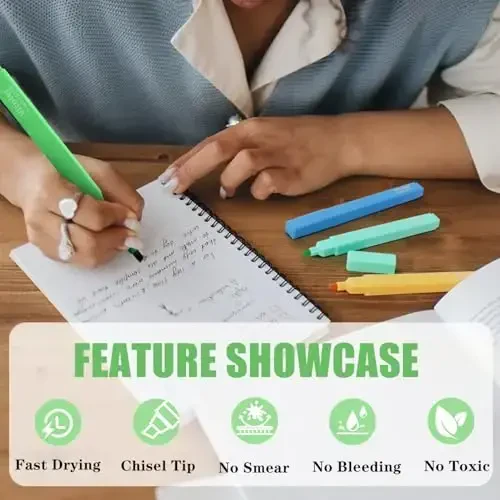 Vitoler Highlighters,8Pcs Highlighters Pastel,Quick Dry,Chisel Tip,Aesthetic Bible Highlighter No Bleed, Teacher Supplies School Accessories - 3