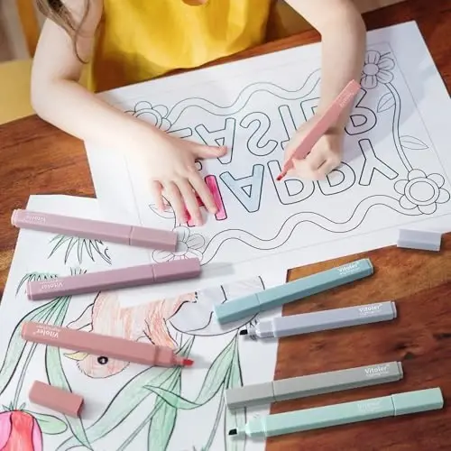 Vitoler Pastel Highlighters,8pcs Cute Highlighters with Chisel Tip,No Bleed Bible Highlighter,Multicolor High lighters for School Supplies - 5