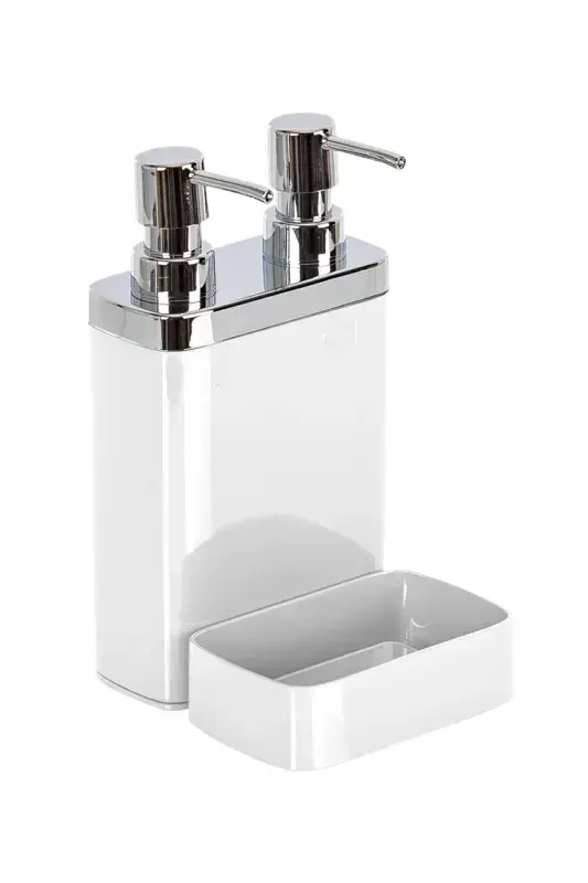 Viva 2-Piece Sponge Kitchen Soap Dispenser White - 3