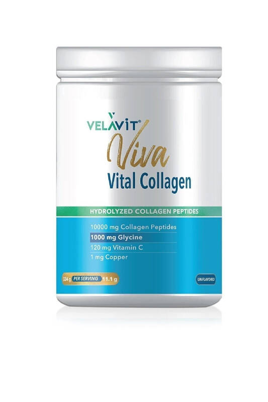 Viva Kollagen Bankasi 334 Gr. 10 000 Mg, Qo'shimcha Glitsinli Kollagen - 1