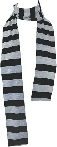 VIVIAN & VINCENT Fall Winter Ultra Soft Knit Striped Scarf for Women Men Boys Girls - MODAZONE