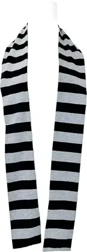 VIVIAN & VINCENT Fall Winter Ultra Soft Knit Striped Scarf for Women Men Boys Girls - 2