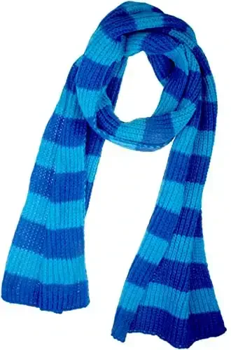VIVIAN & VINCENT Fall Winter Ultra Soft Knit Striped Scarf for Women Men Boys Girls - MODAZONE