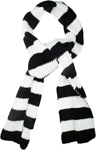 VIVIAN & VINCENT Fall Winter Ultra Soft Knit Striped Scarf for Women Men Boys Girls - 3