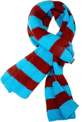 VIVIAN & VINCENT Fall Winter Ultra Soft Knit Striped Scarf for Women Men Boys Girls - 2