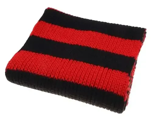 VIVIAN & VINCENT Fall Winter Ultra Soft Knit Striped Scarf for Women Men Boys Girls - 4