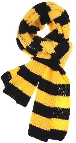 VIVIAN & VINCENT Fall Winter Ultra Soft Knit Striped Scarf for Women Men Boys Girls - 2
